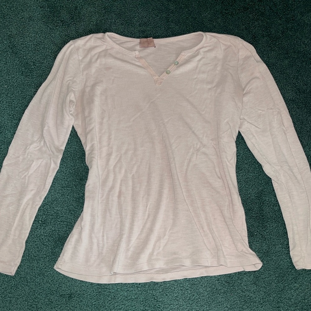 Pastel pink long sleeve top